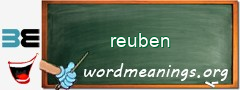 WordMeaning blackboard for reuben